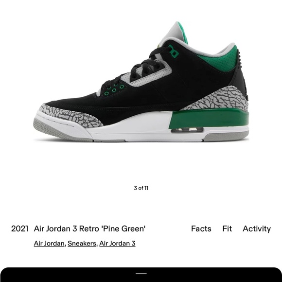 Air Jordan 3 Retro \'Pine Green\'